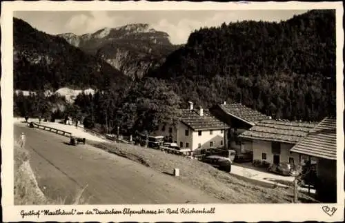 Ak Schneizlreuth in Oberbayern, Gasthof Mauthäusl, Müllnerhorn