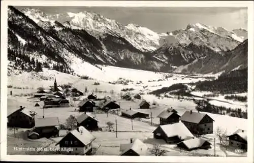 Ak Hinterstein Bad Hindelang im Oberallgäu, Panorama, Winter