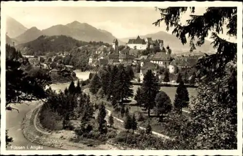 Ak Füssen im Allgäu, Panorama