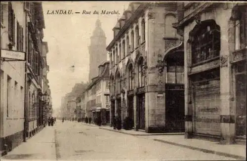 Ak Landau in der Pfalz, Marktstraße