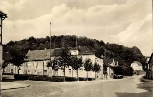 Ak Langenberg Gera in Thüringen, Zeitzer Straße und Platz des Friedens