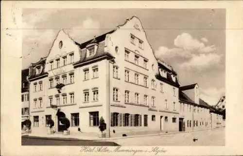 Ak Memmingen in Schwaben Allgäu, Hotel Adler