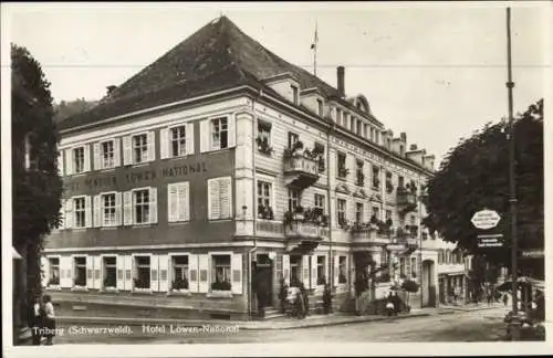 Ak Triberg im Schwarzwald, Hotel Löwen National