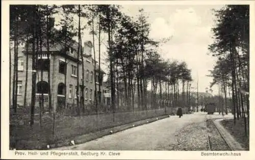 Ak Bedburg Hau am Niederrhein, Prov. Heil- und Pflegeanstalt, Beamtenwohnhaus