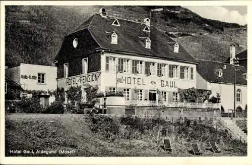 Ak Sankt Aldegund an der Mosel, Hotel Pension Gaul