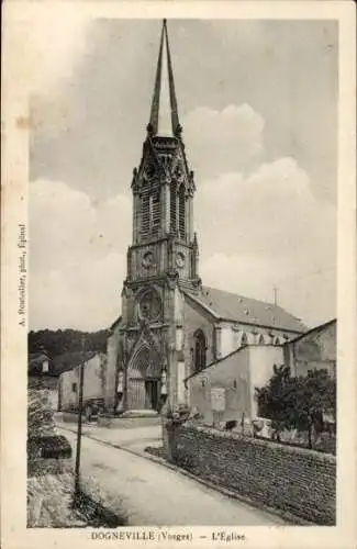 Ak Dogneville Vosges, Kirche