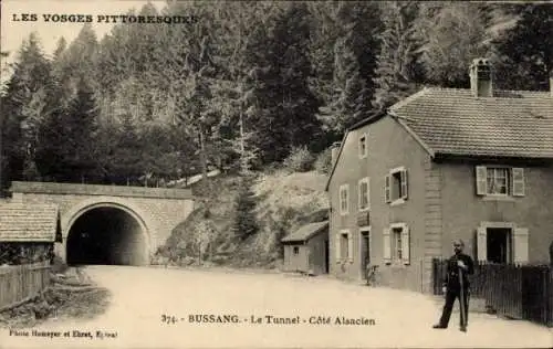 Ak Bussang Vosges, Tunnel, Cote Alsacien