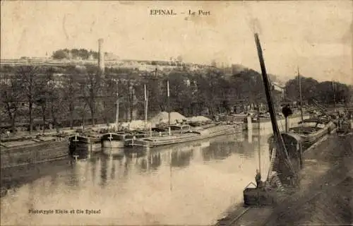 Ak Épinal Lothringen Vosges, Hafen