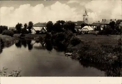 Ak Týniště nad Orlicí Region Königgrätz, Ortspartie