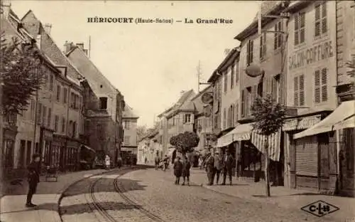 Ak Héricourt Haute Saône, La Grand'Rue