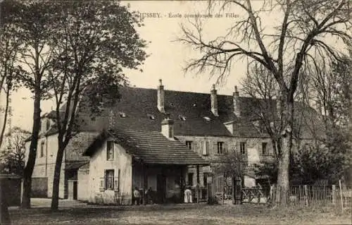 Ak Jussey Haute Saône, Ecole communale des Filles