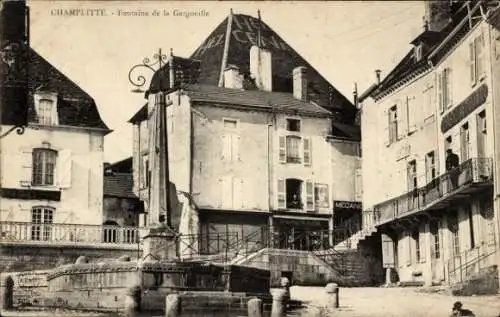 Ak Champlitte Haute-Saône, Fontaine de la Gargouille