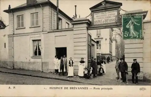 Ak Brevannes Val de Marne, Hospiz, Haupteingang