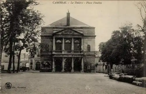 Ak Cambrai Nord, Theater, Place Fenelon