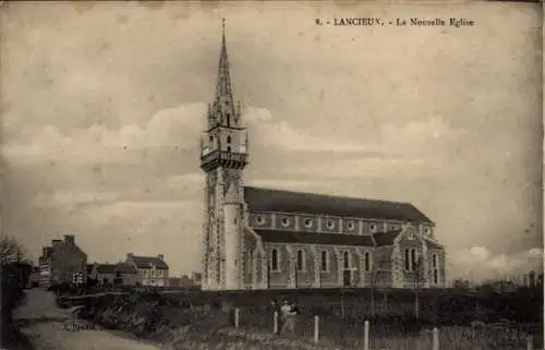 Ak Lancieux Cotes d’Amor, Neue Kirche