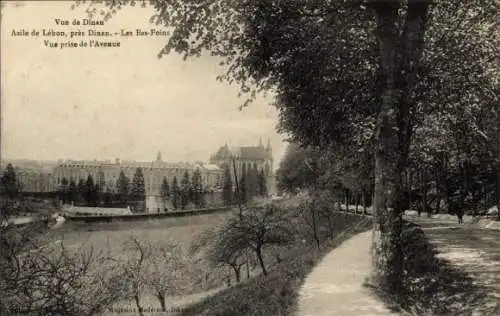 Ak Lehon Côtes-d'Armor, Les Bas Foins, Blick von der Avenue aus