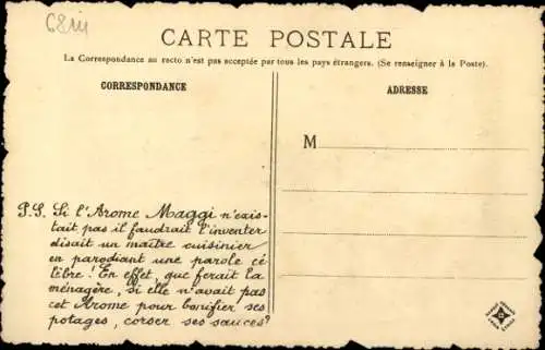 Ak Paris X., Le Quai de Valmy, Reklame, Maggi