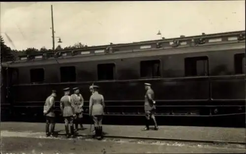 Foto Ak Kaiser Wilhelm II., Heerführer, Eisenbahn