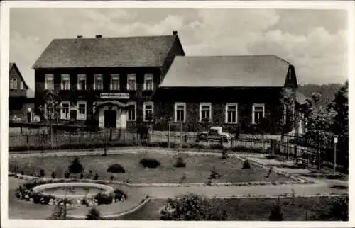 Ak Neustadt am Rennsteig Großbreitenbach in Thüringen, Hotel Goldener Frosch