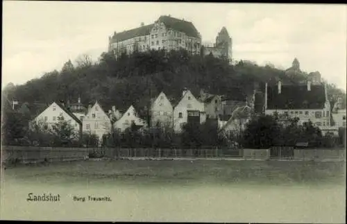 Ak Landshut in Niederbayern, Burg Trausnitz