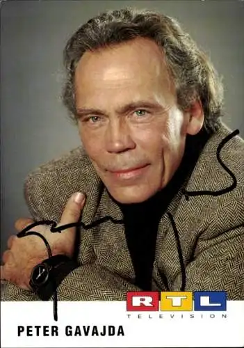 Ak Schauspieler Peter Gavajda, Portrait, Autogramm, RTL