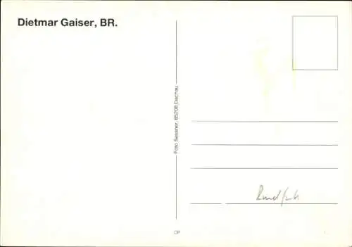 Ak Schauspieler Dietmar Gaiser, Portrait, Autogramm