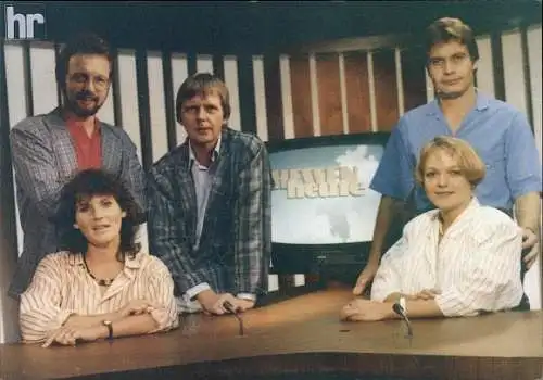 Ak Schauspieler Manfred Krupp, Uwe Günzler, Lutz Weber, Schauspielerin Sabine Elke, Dagmar Hase, HR