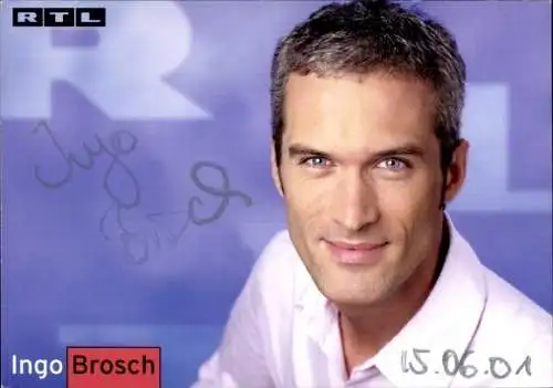 Ak Schauspieler Ingo Brosch, Portrait, Autogramm, RTL
