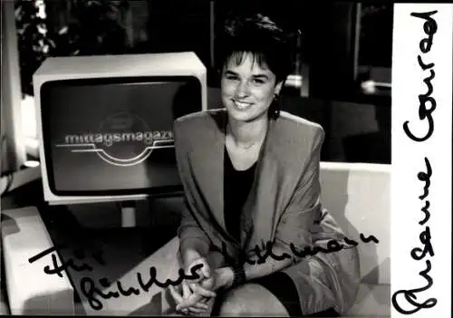 Ak Schauspielerin Susanne Conradi, Portrait, Autogramm, Mittagsmagazin