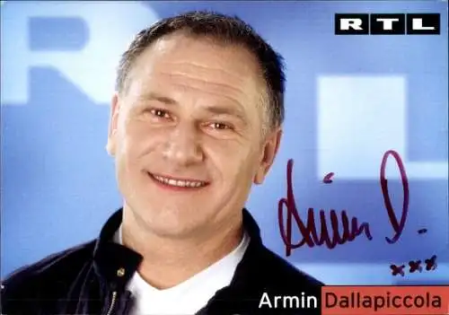 Ak Schauspieler Armin Dallapiccola, Portrait, Autogramm, RTL