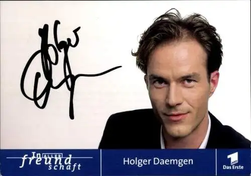 Ak Schauspieler Holger Daemgen, Portrait, Autogramm, ARD, Serie In aller Freundschaft