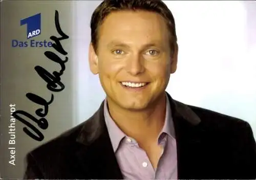 Ak Schauspieler Axel Bulthaupt, Portrait, Autogramm, ARD, Redaktion Brisant