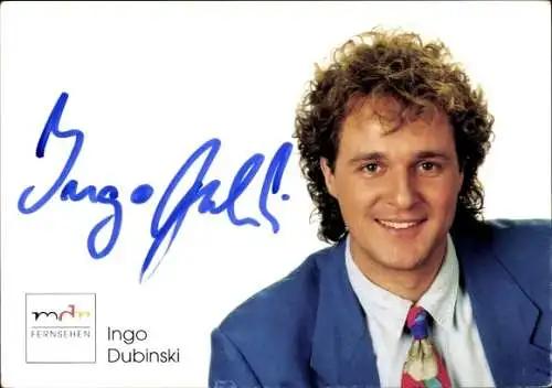 Ak Schauspieler Ingo Dubinski, Portrait, Autogramm, MDR