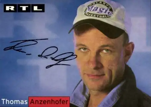 Ak Schauspieler Thomas Anzenhofer, Portrait, Autogramm, RTL