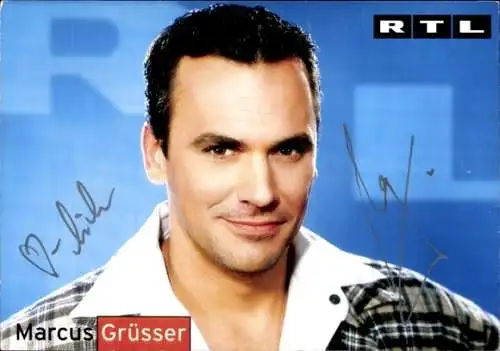 Ak Schauspieler Marcus Grüsser, Portrait, Autogramm, RTL