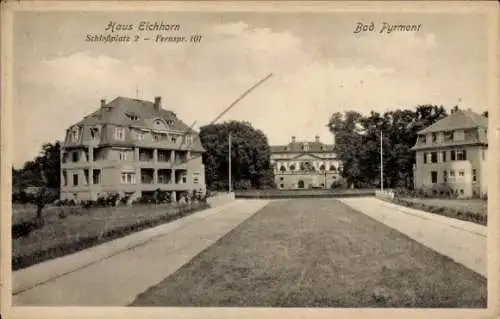 Ak Bad Pyrmont in Niedersachsen, Haus Eichhorn, Schloßplatz 2