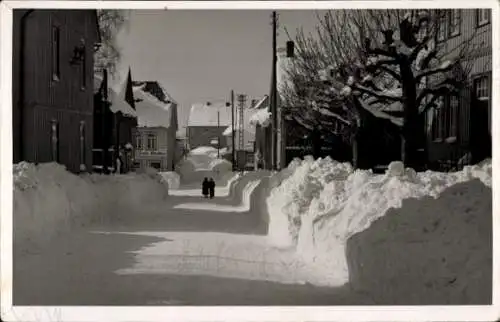 Foto Hohegeiß Braunlage im Oberharz, Winter 1952, Schnee