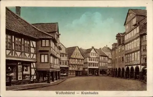 Ak Wolfenbüttel in Niedersachsen, Krambauden