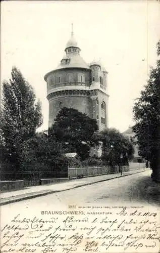 Ak Braunschweig in Niedersachsen, Wasserturm