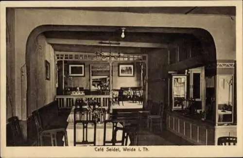 Ak Weida in Thüringen, Konditorei und Cafe Bruno Seidel, Markt 5
