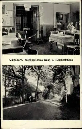 Ak Quickborn in Holstein, Schönemanns Gasthaus