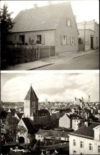 Ak Augsburg in Schwaben, Teilansicht, Wohnhaus