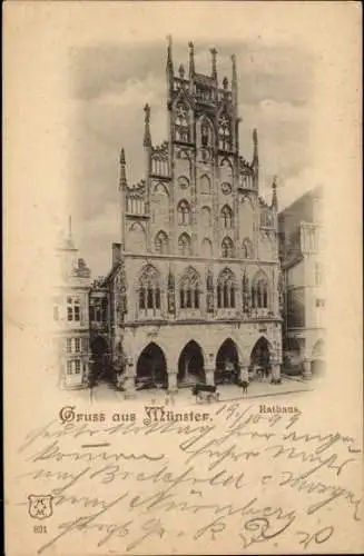 Ak Münster in Westfalen, Rathaus