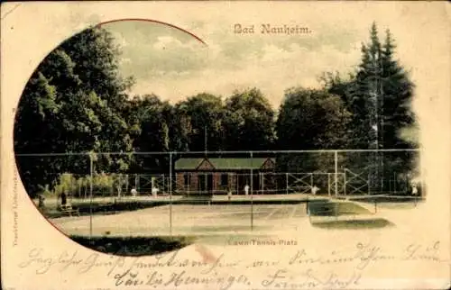 Ak Bad Nauheim Wetteraukreis, Blick auf den Lawn Tennis Platz