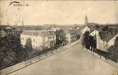 Ak Hamm in Westfalen, Panorama