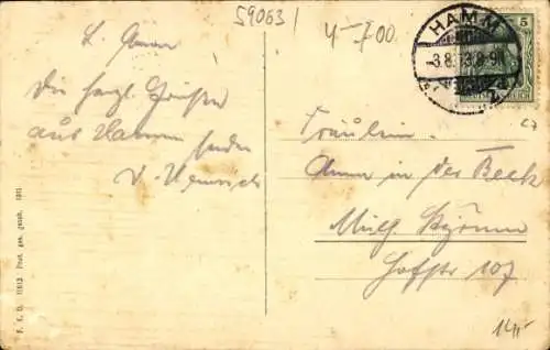 Ak Hamm in Westfalen, Panorama