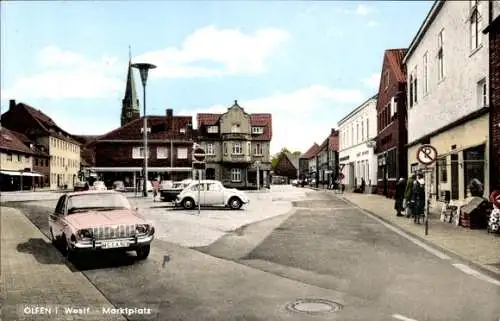 Ak Olfen in Westfalen, Marktplatz