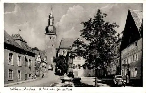 Ak Arnsberg im Sauerland, Blick zum Glockenturm