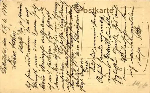 Ak Bitterfeld in Sachsen Anhalt, Lindenstraße, Post