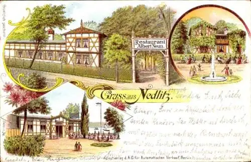 Litho Nedlitz Potsdam in Brandenburg, Restaurant Albert Neun